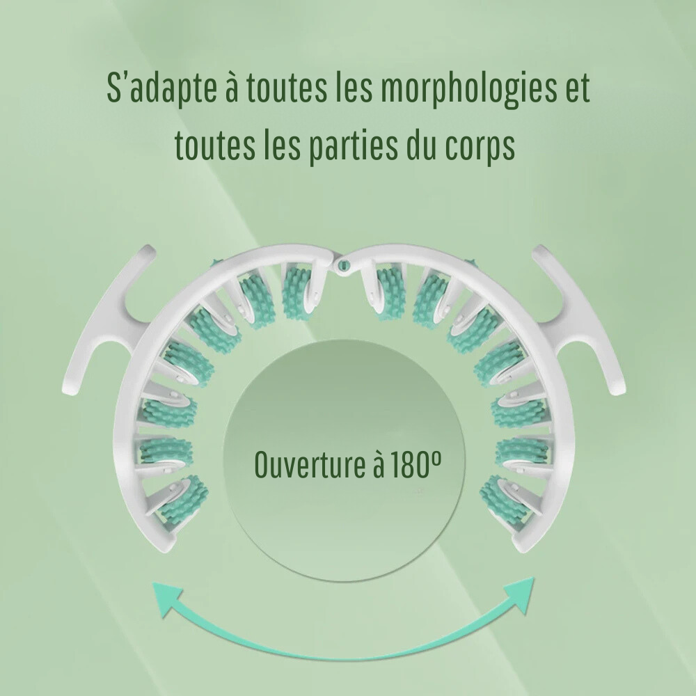 Duo rouleaux de massage 360° musculaire & anti-cellulite