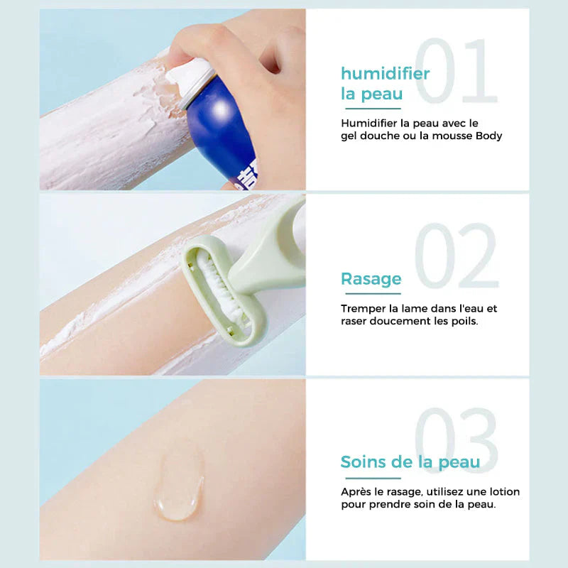 Rasoir sans lame Peaux Sensibles - 1 ACHETÉ = 1 OFFERT