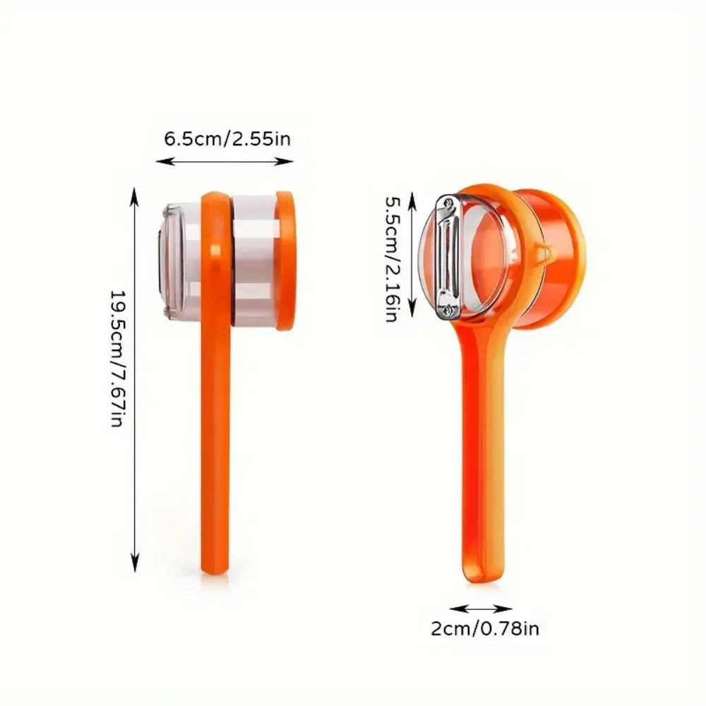 Économe avec Réservoir – Éplucheur EFFICACE Double Face en Acier Inoxydable