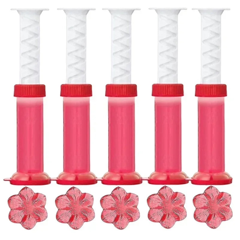 Lot de 5 Gels Nettoyants pour Toilettes en Fleur – Désodorisant Parfumé, Nettoyant WC Longue Durée, Élimine les Mauvaises Odeurs