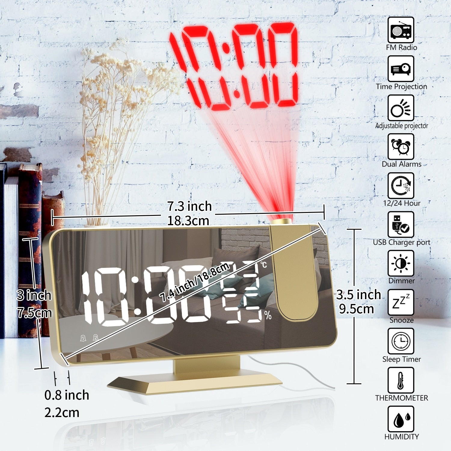 Radio Réveil Projection Numérique
