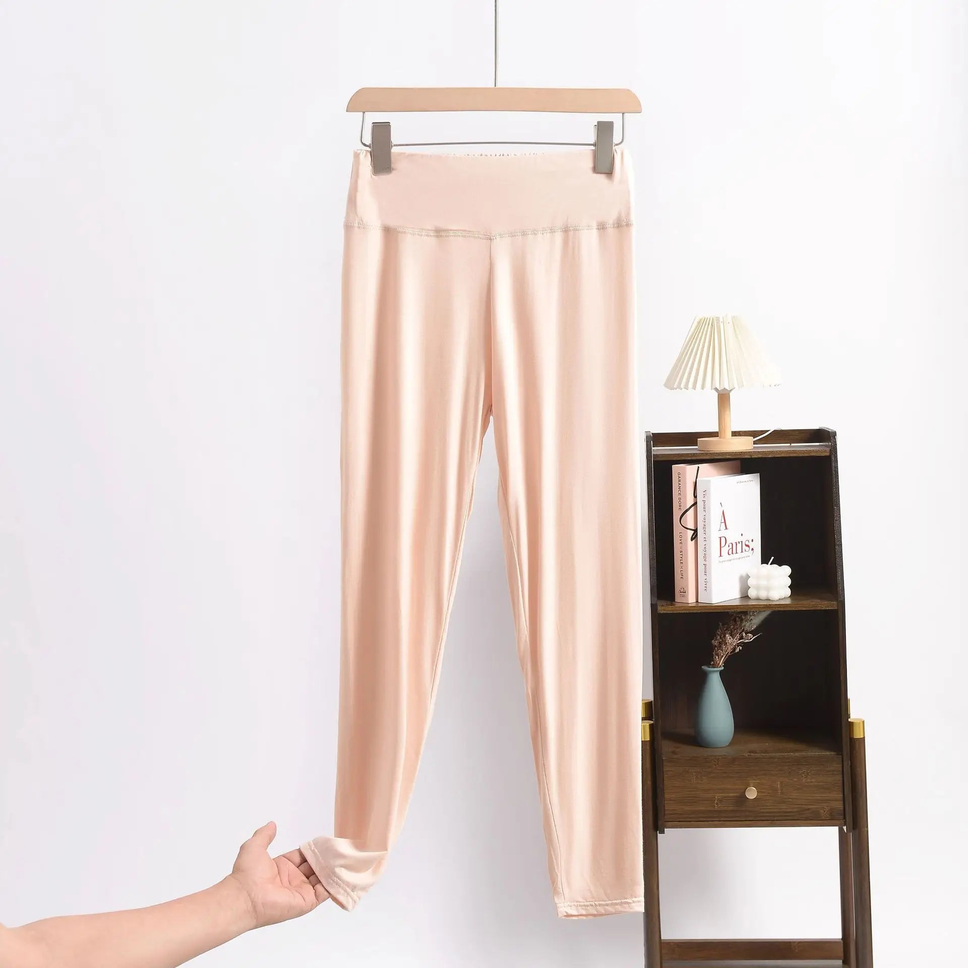 Legging Capri Femme Grande Taille en Modal – Taille Haute Gainante et Contrôle du Ventre