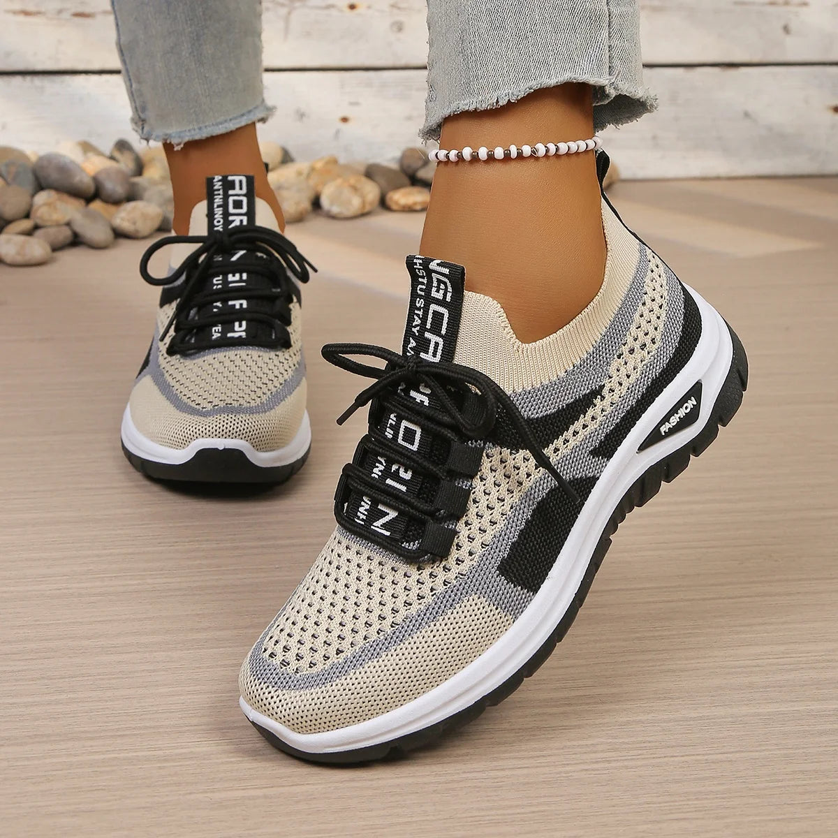 Baskets Sneakers femme bicolores — décontractées et confort quotidien