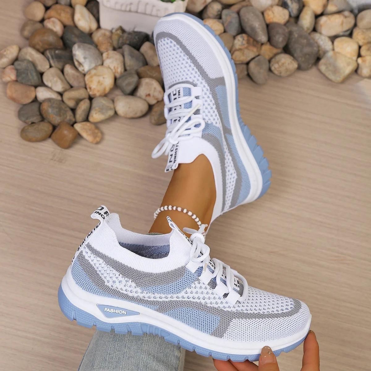 Baskets Sneakers femme bicolores — décontractées et confort quotidien