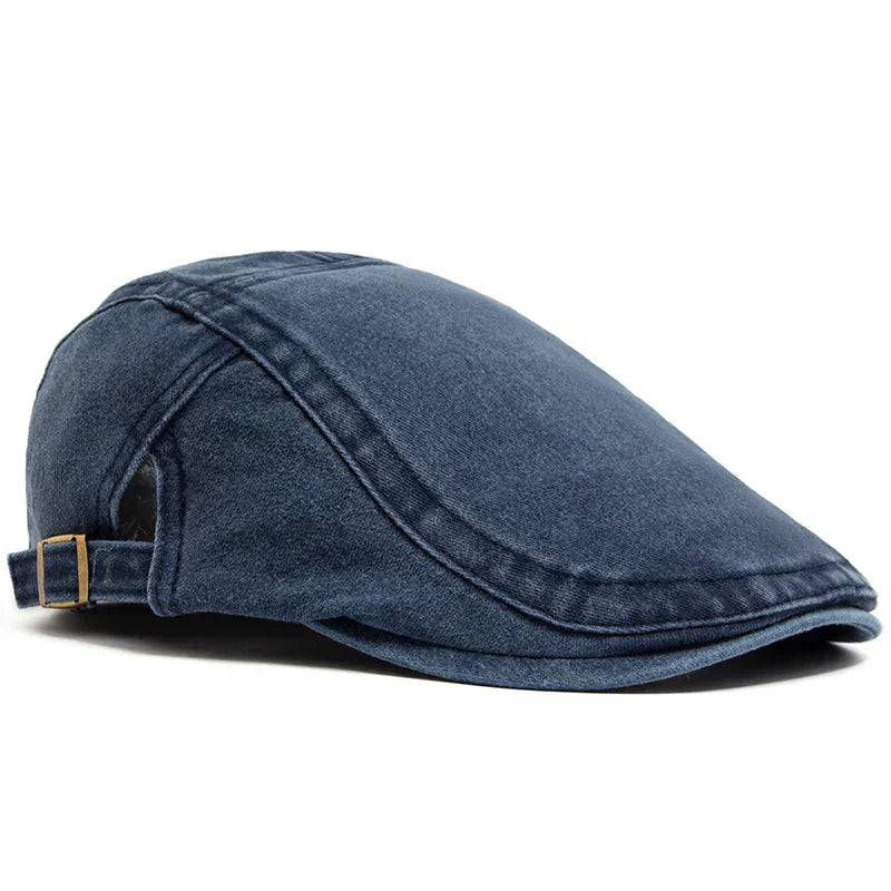 Béret Vintage en Denim Réglable Homme