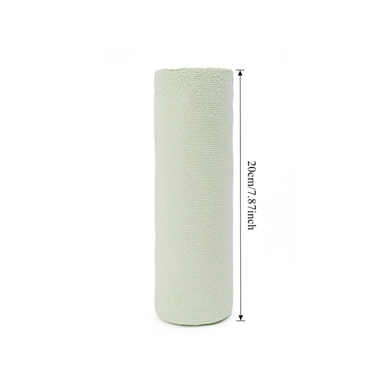 Rouleau de 20 Lingettes Réutilisables en Microfibre – Chiffons de Nettoyage Multiusages