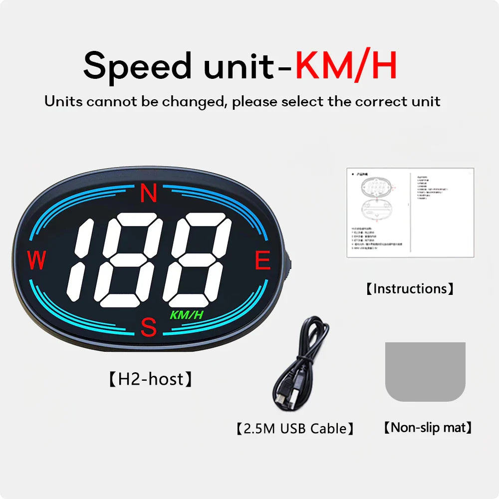 Car Digital Head-Up Display Speedometer
