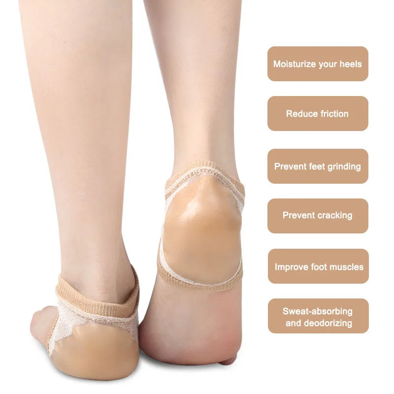 Lot de 2 Coussinets de Talon en Gel de Silicone – Protection, Confort et Soin des Pieds