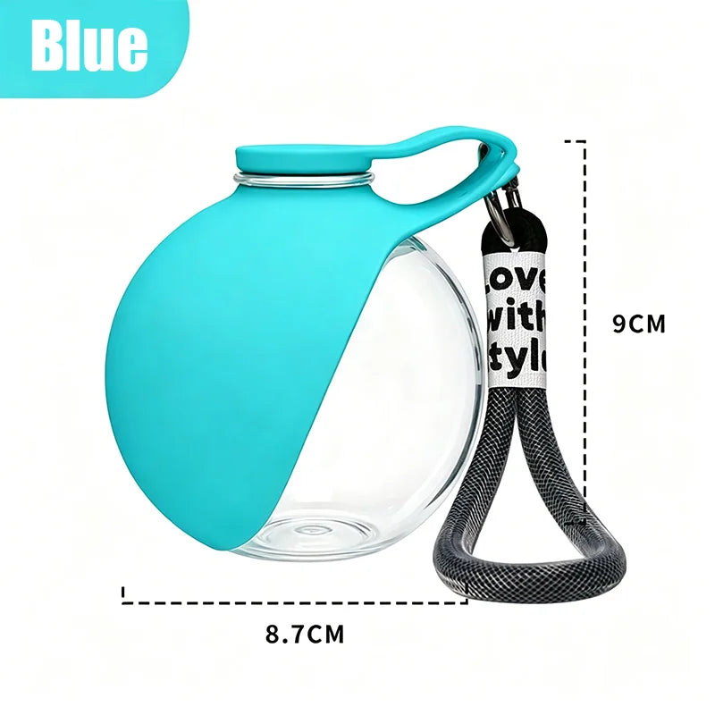 Gourde de Voyage pour Chien 285ML Anti-Fuite – Bol Silicone et Dragonne Pratique
