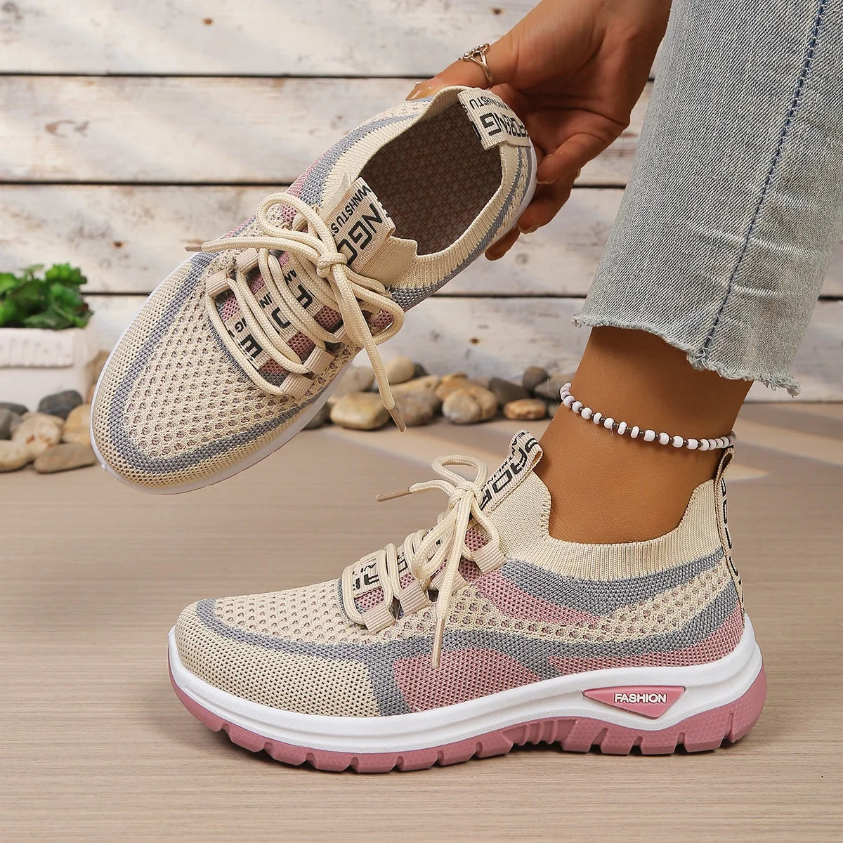 Baskets Sneakers femme bicolores — décontractées et confort quotidien