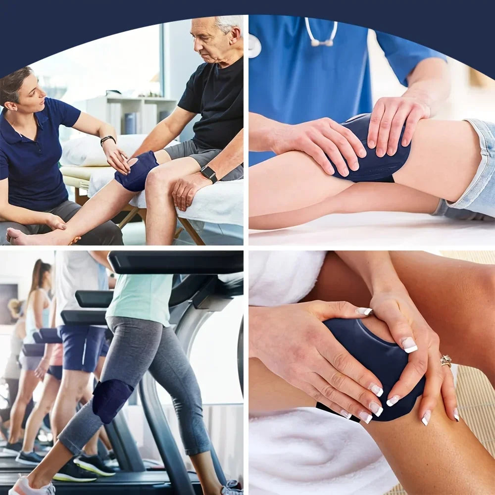 Poche de Glace Genou - Gel Flexible & Ajustable