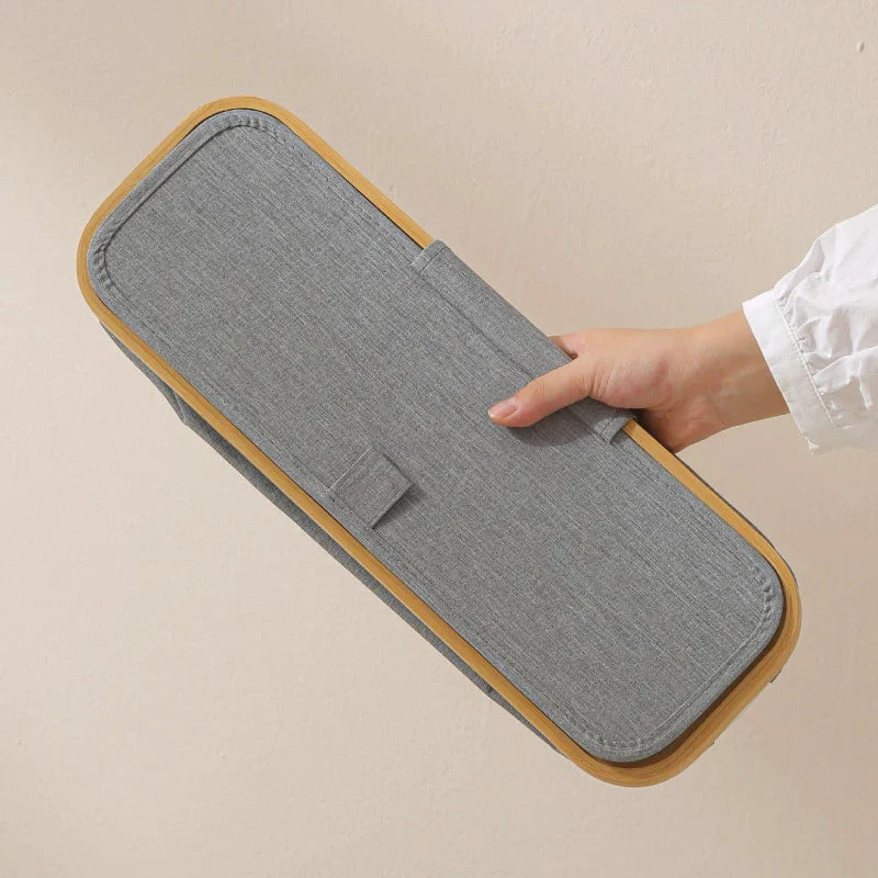 Panier de Rangement pour Papier Toilette Pliable - Fenêtre Transparente Latéale