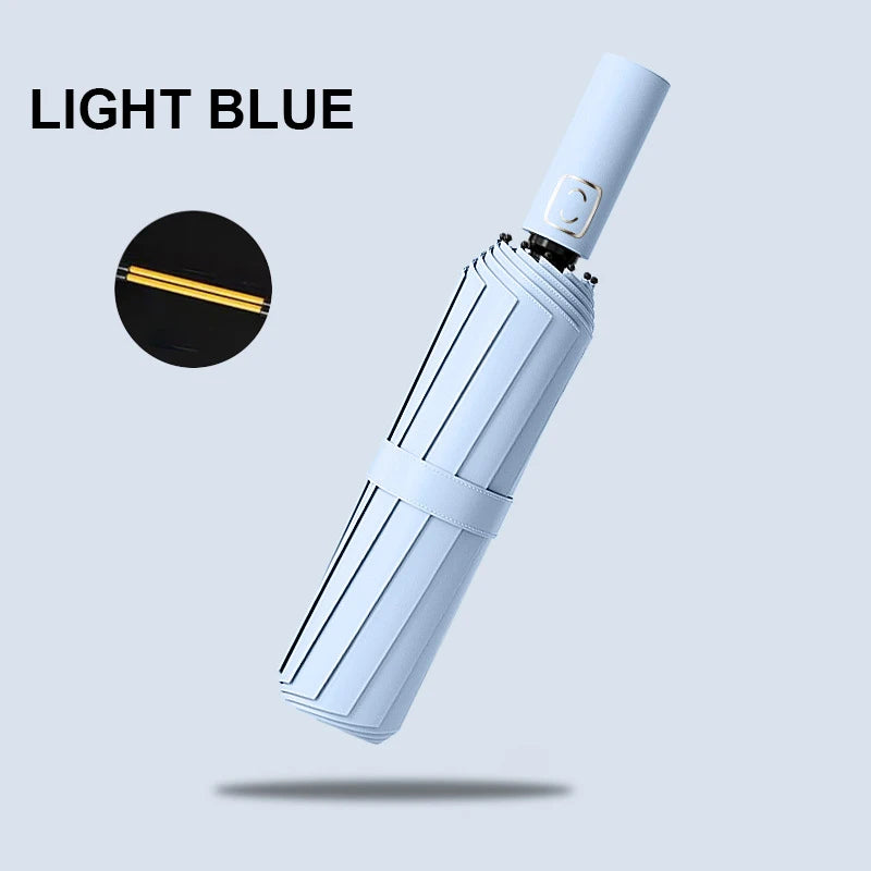 Grand Parapluie Automatique Antivent – 24 Baleines solides