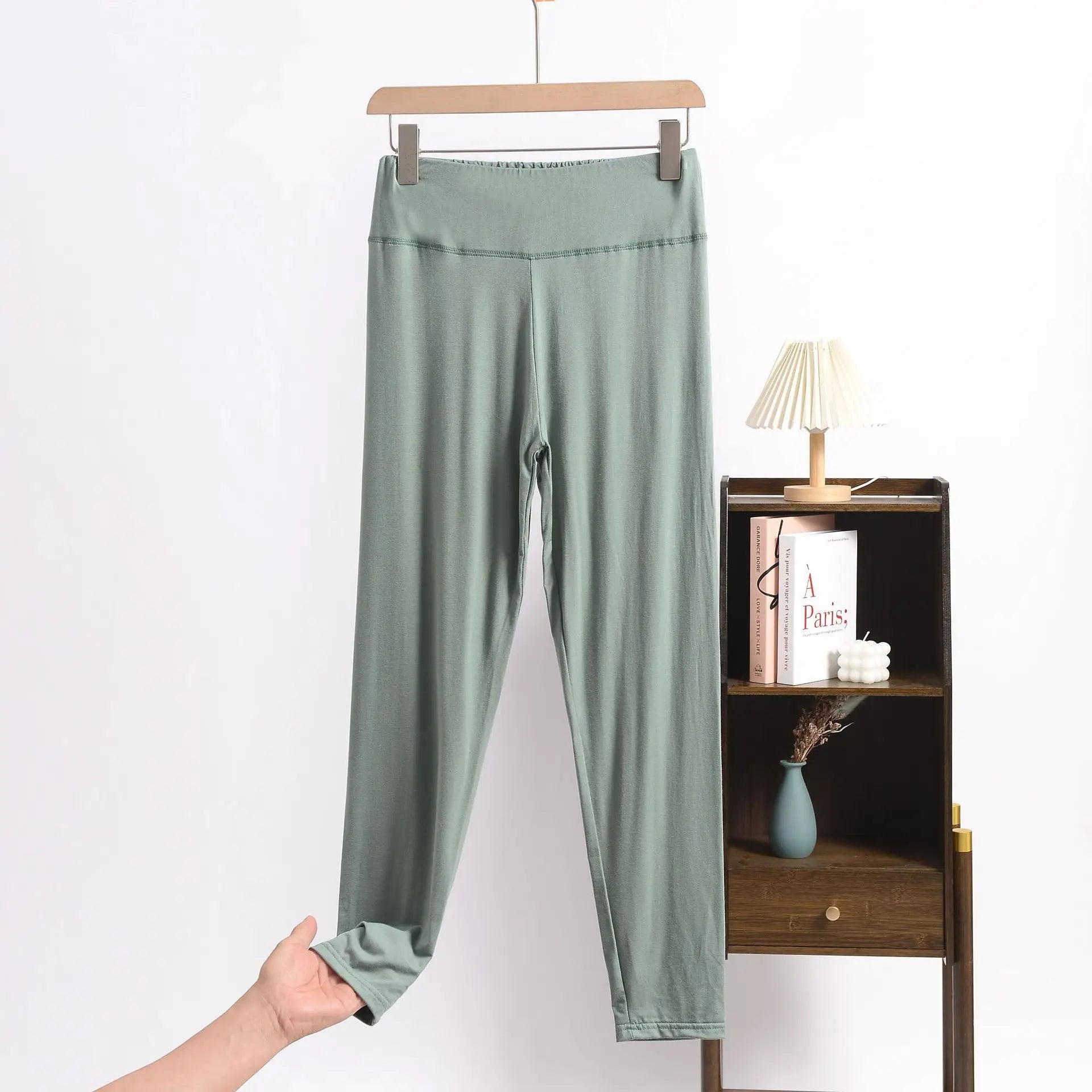 Legging Capri Femme Grande Taille en Modal – Taille Haute Gainante et Contrôle du Ventre