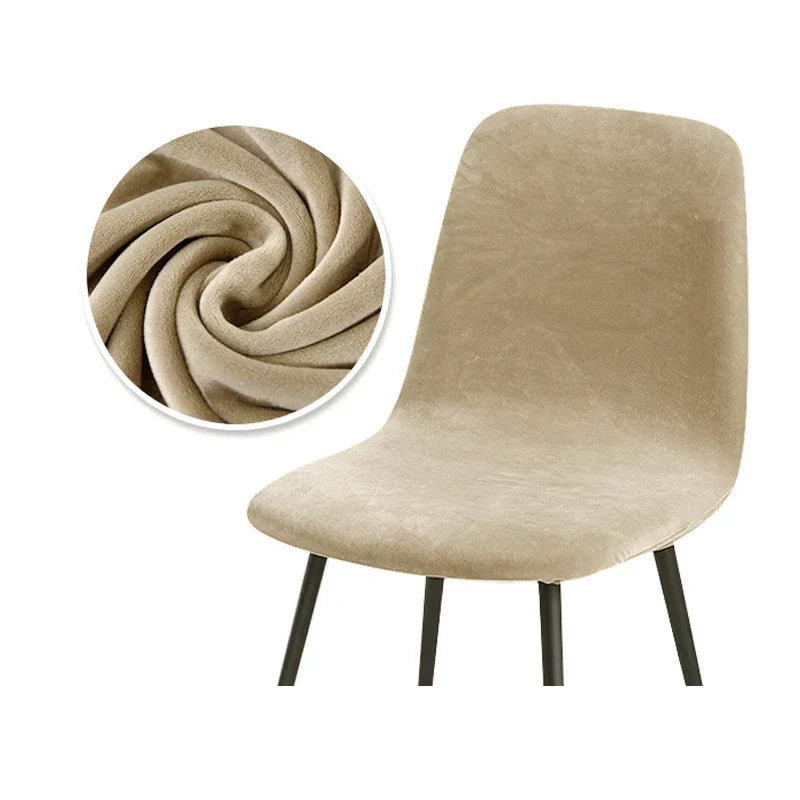 Housse de Chaise en Velours Extensible