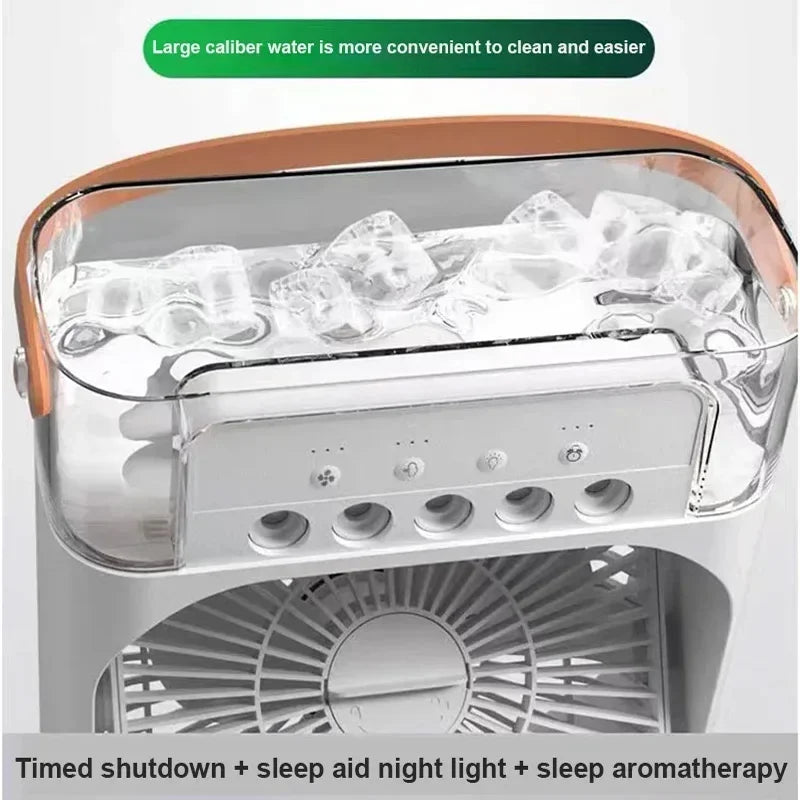 Rafraichisseur d'air portable 3 en 1 avec brumisateur intégré