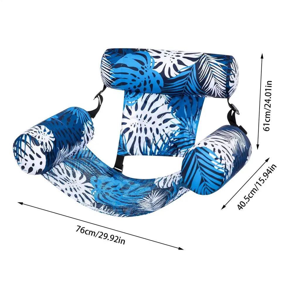Chaise Hamac Gonflable pour Piscine – Flotteur Inclinable Confortable pour Adultes