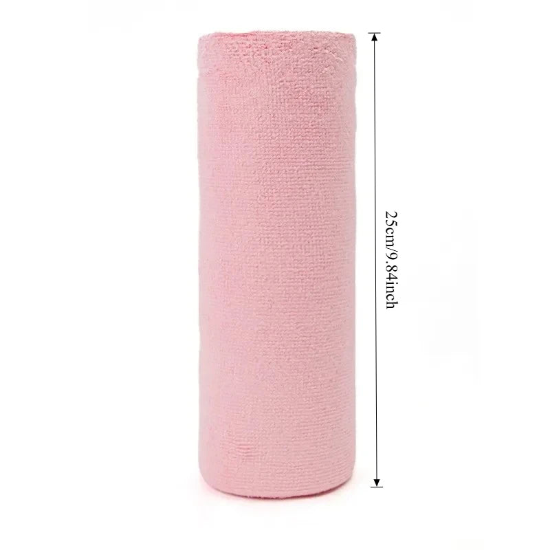 Rouleau de 20 Lingettes Réutilisables en Microfibre – Chiffons de Nettoyage Multiusages