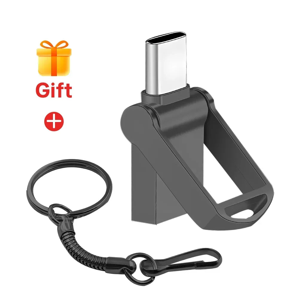 Mini Clé USB Porte-Clef Type-C - Jusqu'à 128GO