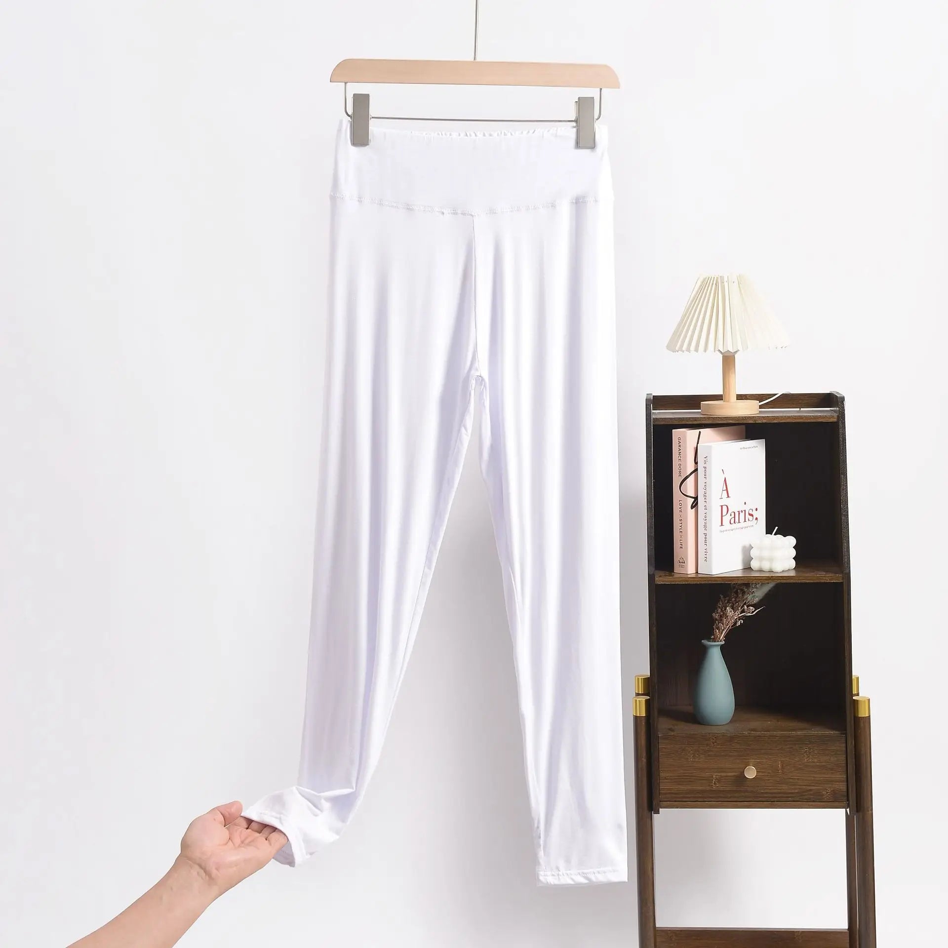 Legging Capri Femme Grande Taille en Modal – Taille Haute Gainante et Contrôle du Ventre
