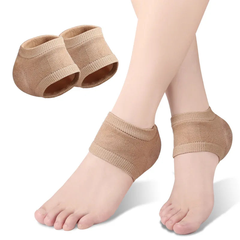 Lot de 2 Coussinets de Talon en Gel de Silicone – Protection, Confort et Soin des Pieds