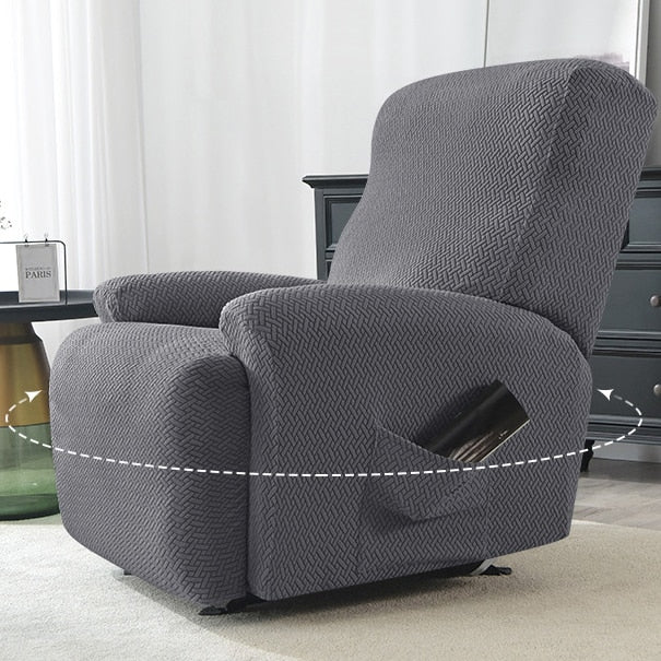 Housse de fauteuil avec poches intégrées
