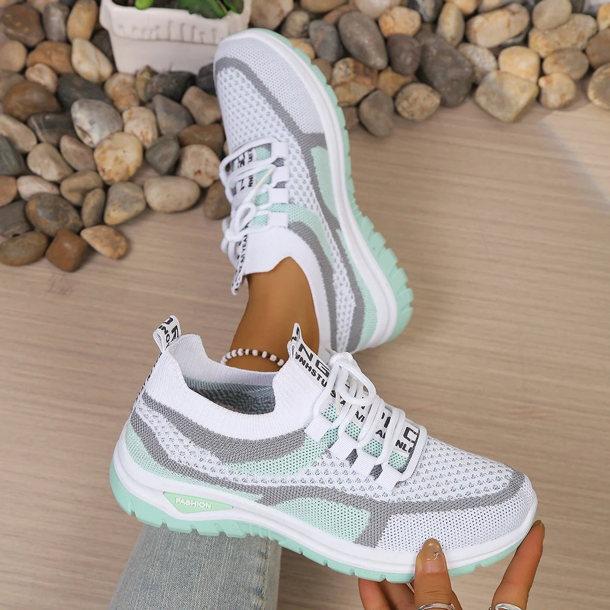 Baskets Sneakers femme bicolores — décontractées et confort quotidien