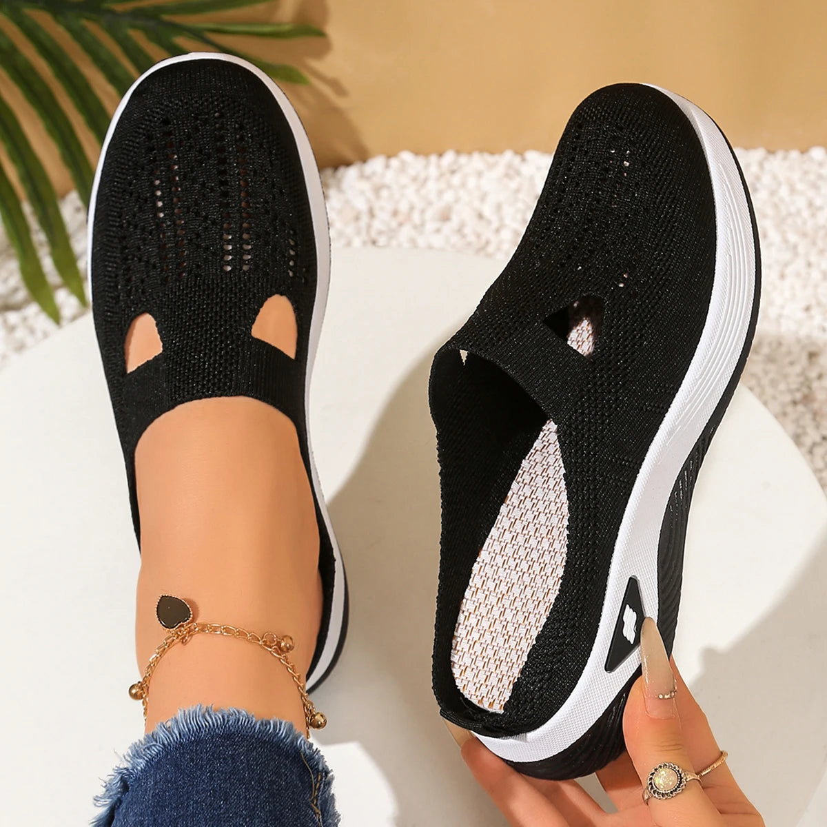 Mules d'été femme confortables et respirantes