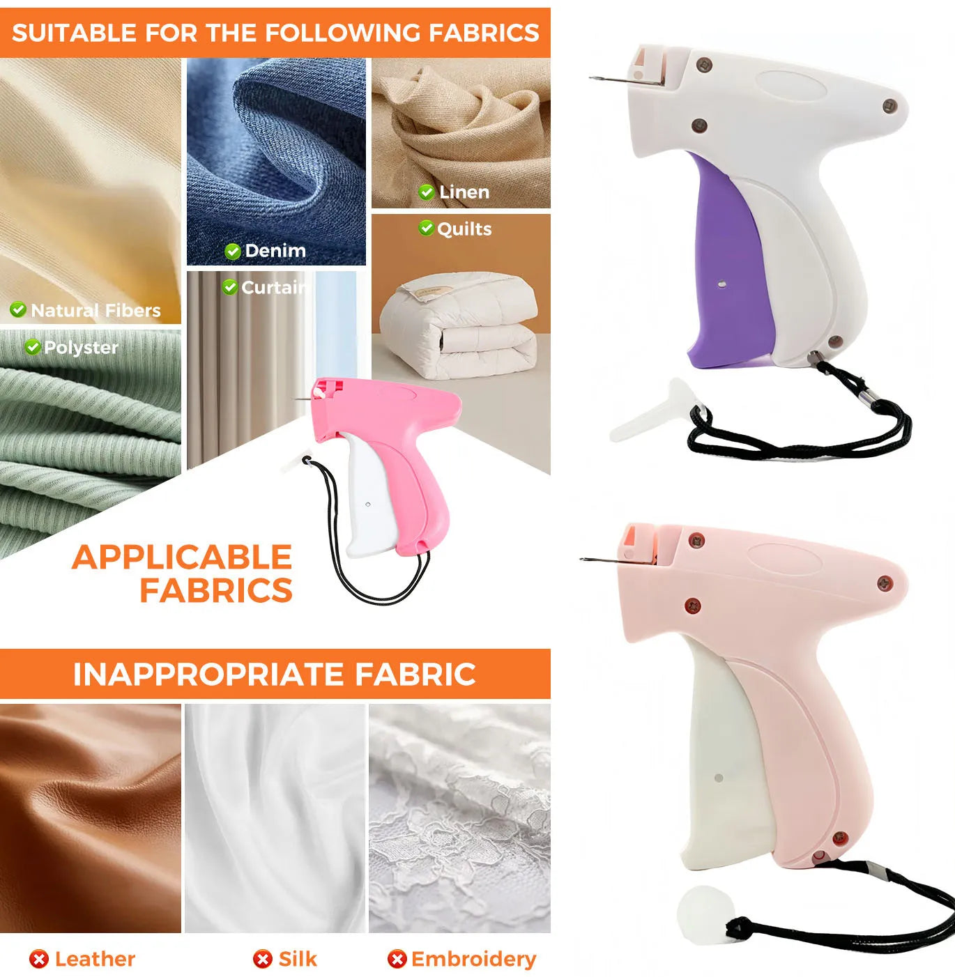 Fixateur Portable pour Retouches Rapides de Vêtements