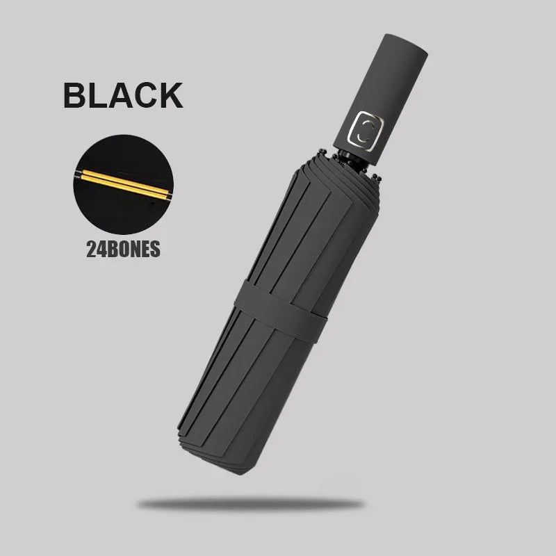 Grand Parapluie Automatique Antivent – 24 Baleines solides