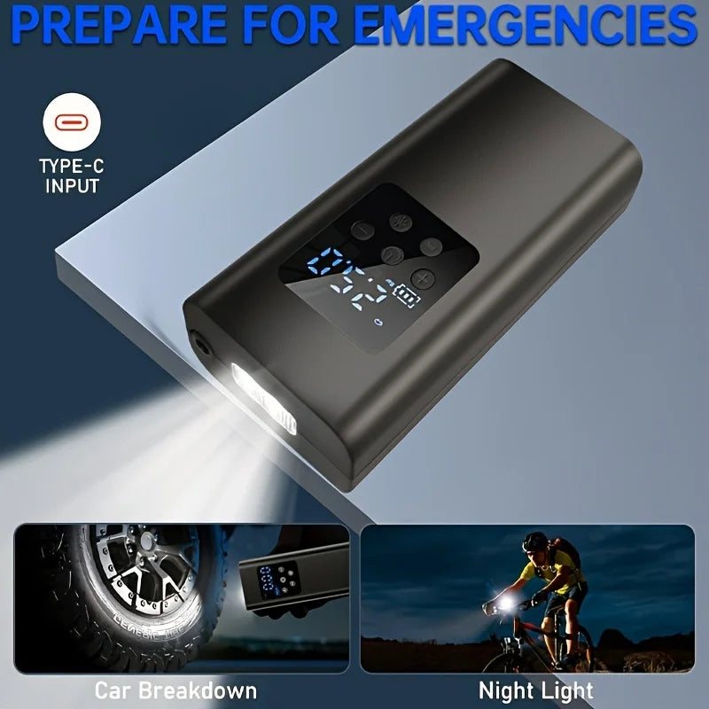 Compresseur d'Air Sans Fil 150PSI - Voiture, Moto, Vélo...