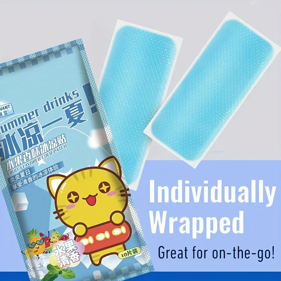 COOLING PATCHS - 50x Patchs rafraîchissants instantané auto-adhésifs