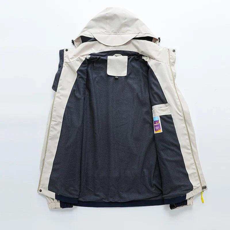 Manteau à Capuche Imperméable et Coupe-vent pour Homme