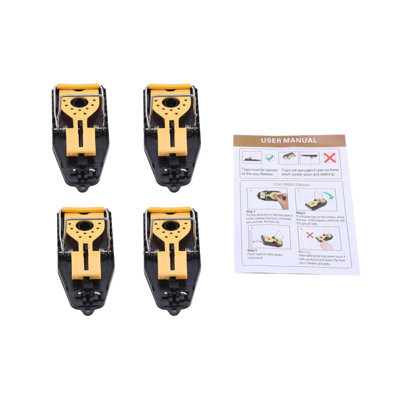 Lot de 4 Pièges à Souris intelligents, réutilisables et inoffensifs