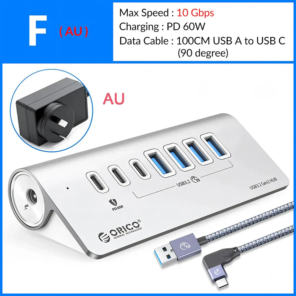 Station Hub USB Multiports 10 Gbps – 4/7 Ports USB, USB-C, SD & TF