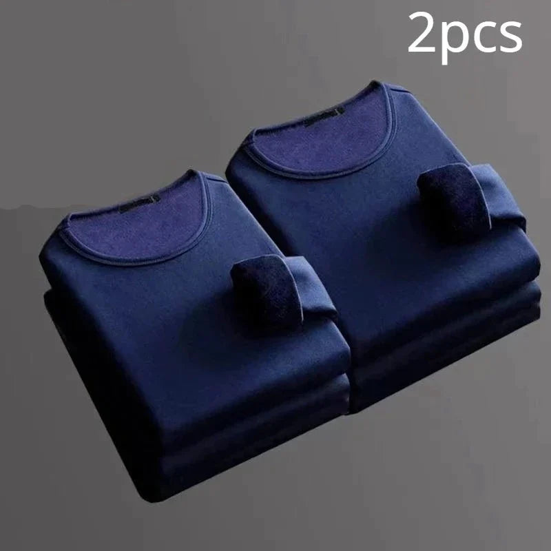 Lot de 2 T-shirts thermiques manches longues Doublure polaire - Homme