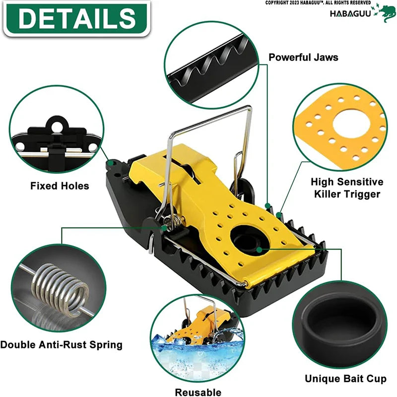 Lot de 4 Pièges à Souris intelligents, réutilisables et inoffensifs