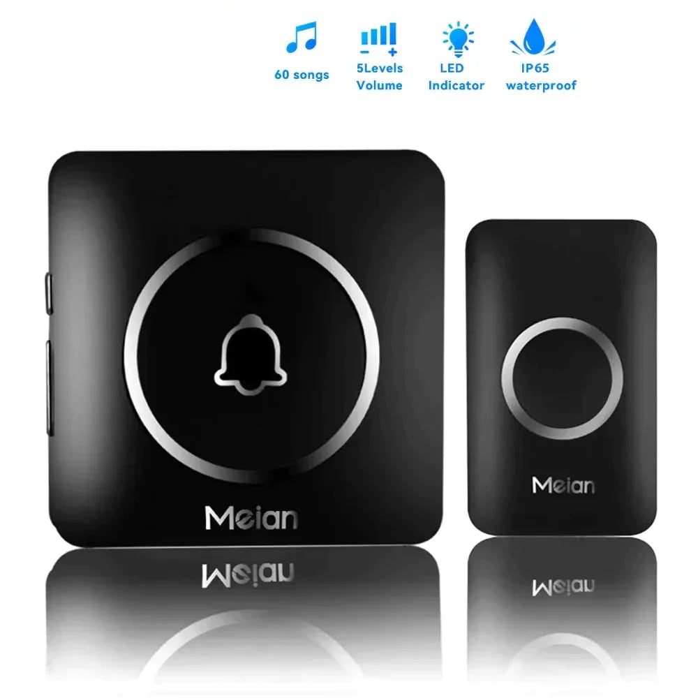 Sonnette Sans Fil 60 Sonneries - Flash LED