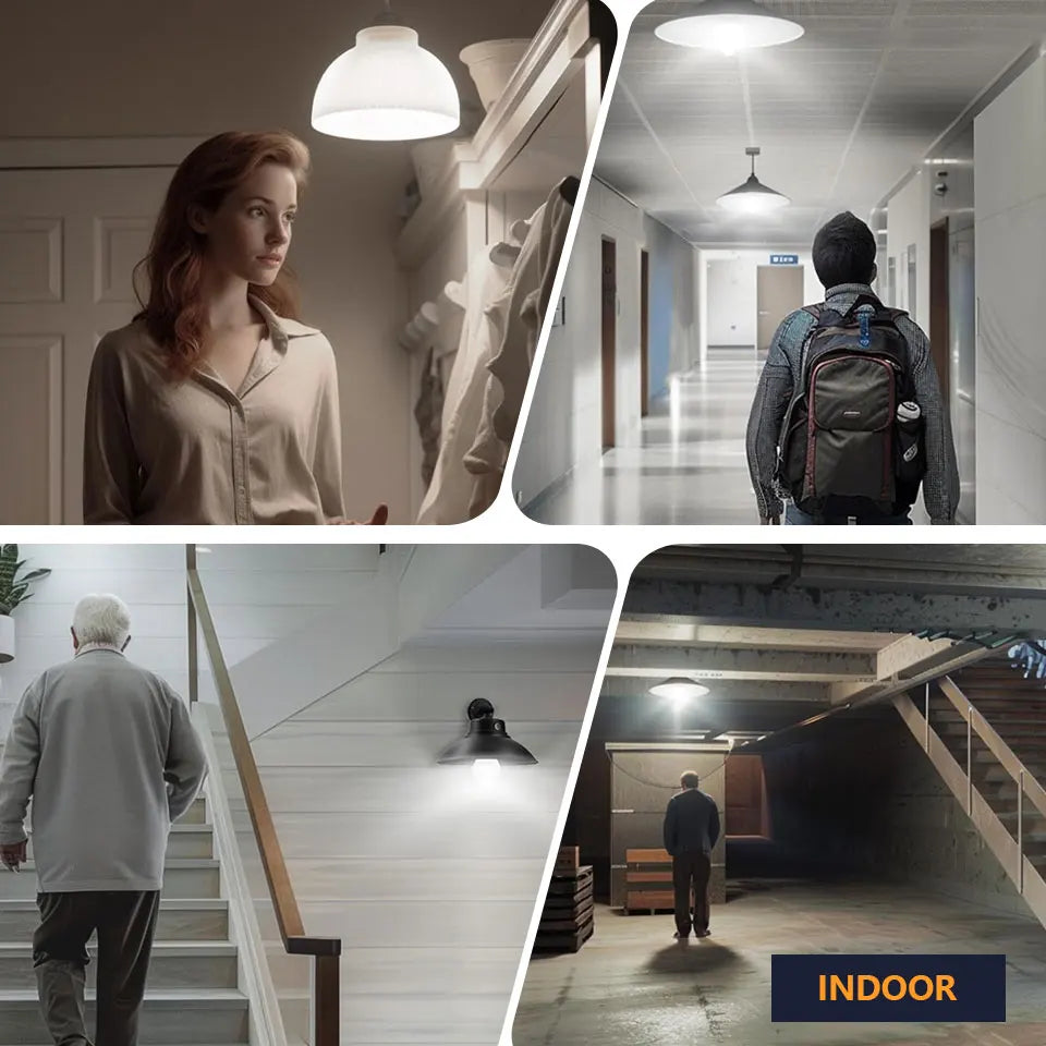 Lot de 4 Ampoules LED Economiques avec Détecteur de Mouvement