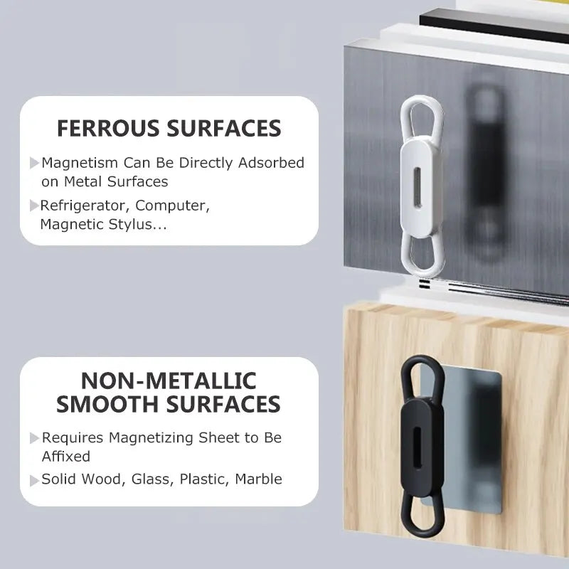 Lot de 6 Supports Magnétiques en Silicone - Flexibles, Élastiques & Réglables
