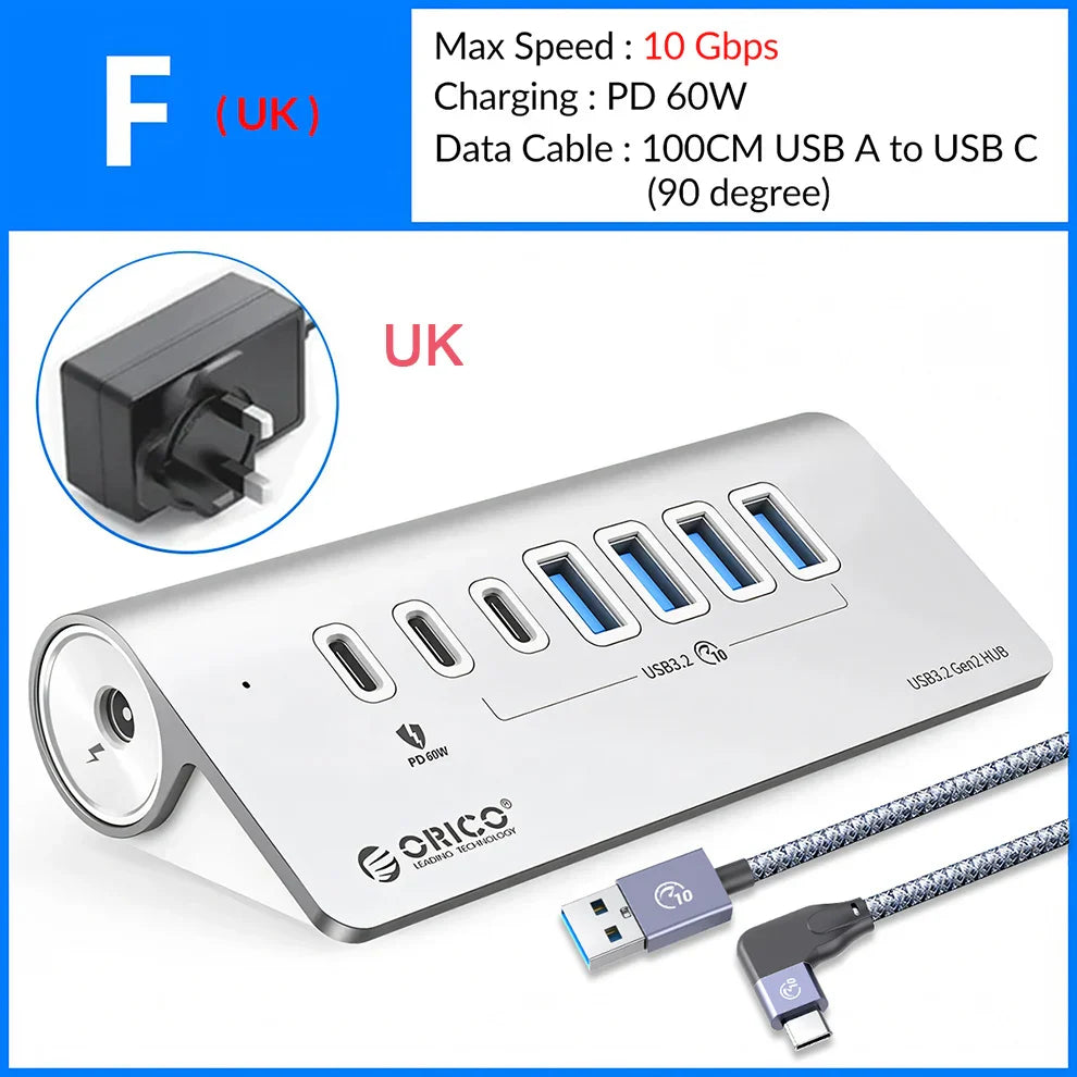 Station Hub USB Multiports 10 Gbps – 4/7 Ports USB, USB-C, SD & TF