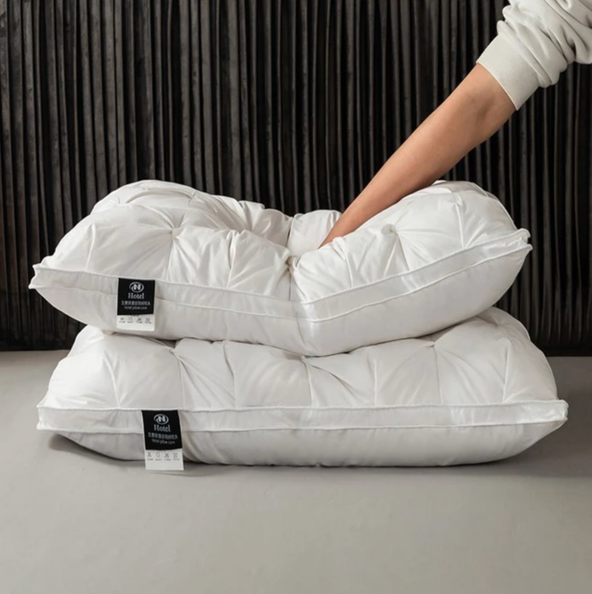 Oreiller d'hôtel de luxe - Coton & Plume d'oie