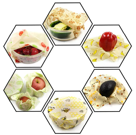 BEE WRAP - Lot de 3 Films alimentaires réutilisables