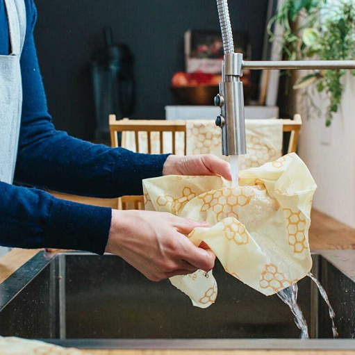 BEE WRAP - Lot de 3 Films alimentaires réutilisables