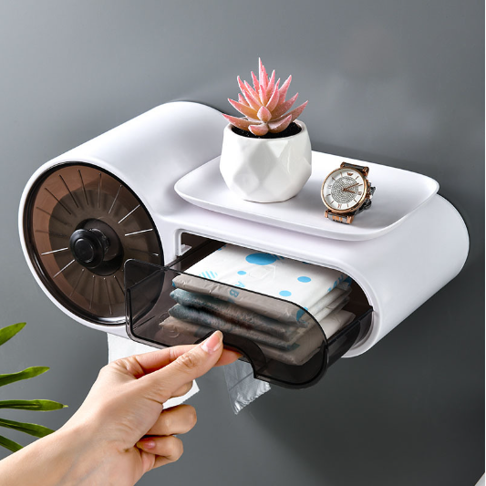 Porte-papier Hygiénique et Multifonctionnel