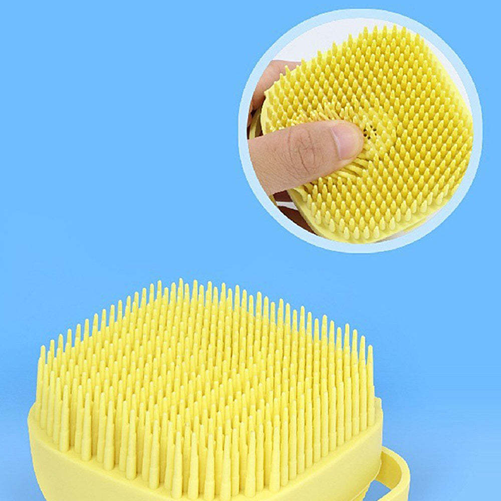 Brosse de bain 2 en 1 en silicone pour animaux