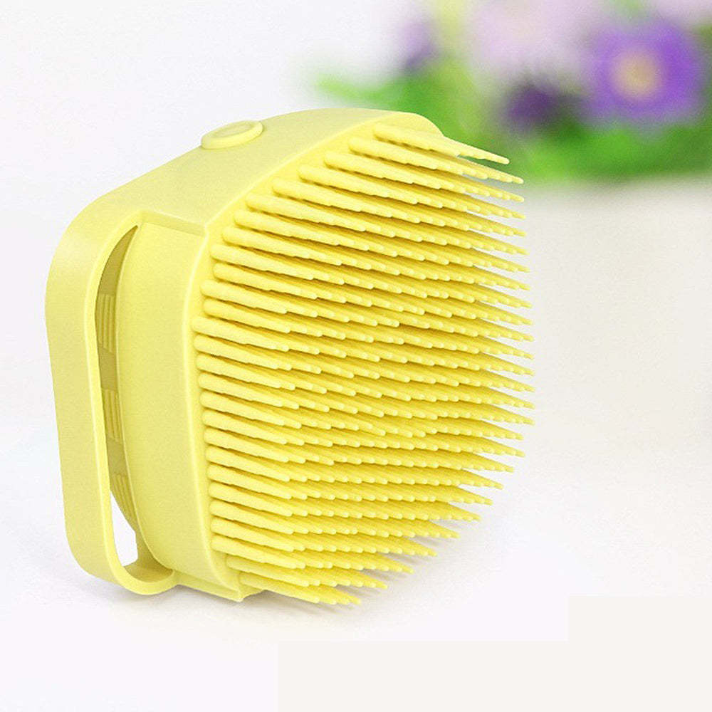Brosse de bain 2 en 1 en silicone pour animaux