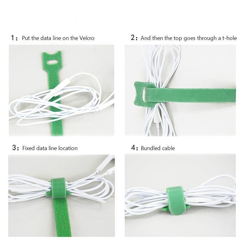 100x Attache Câble à scratch