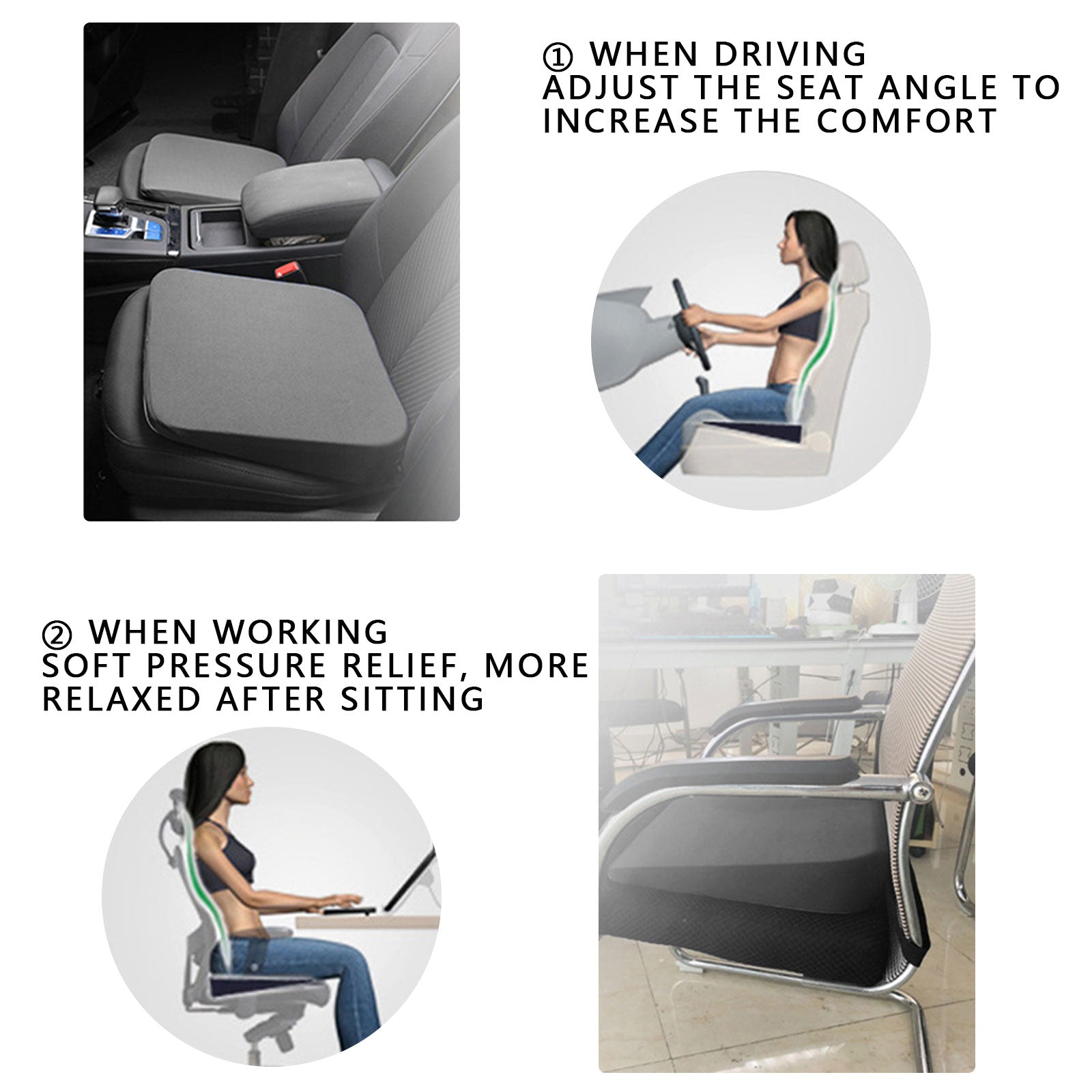 Coussin réhausseur de siège de voiture