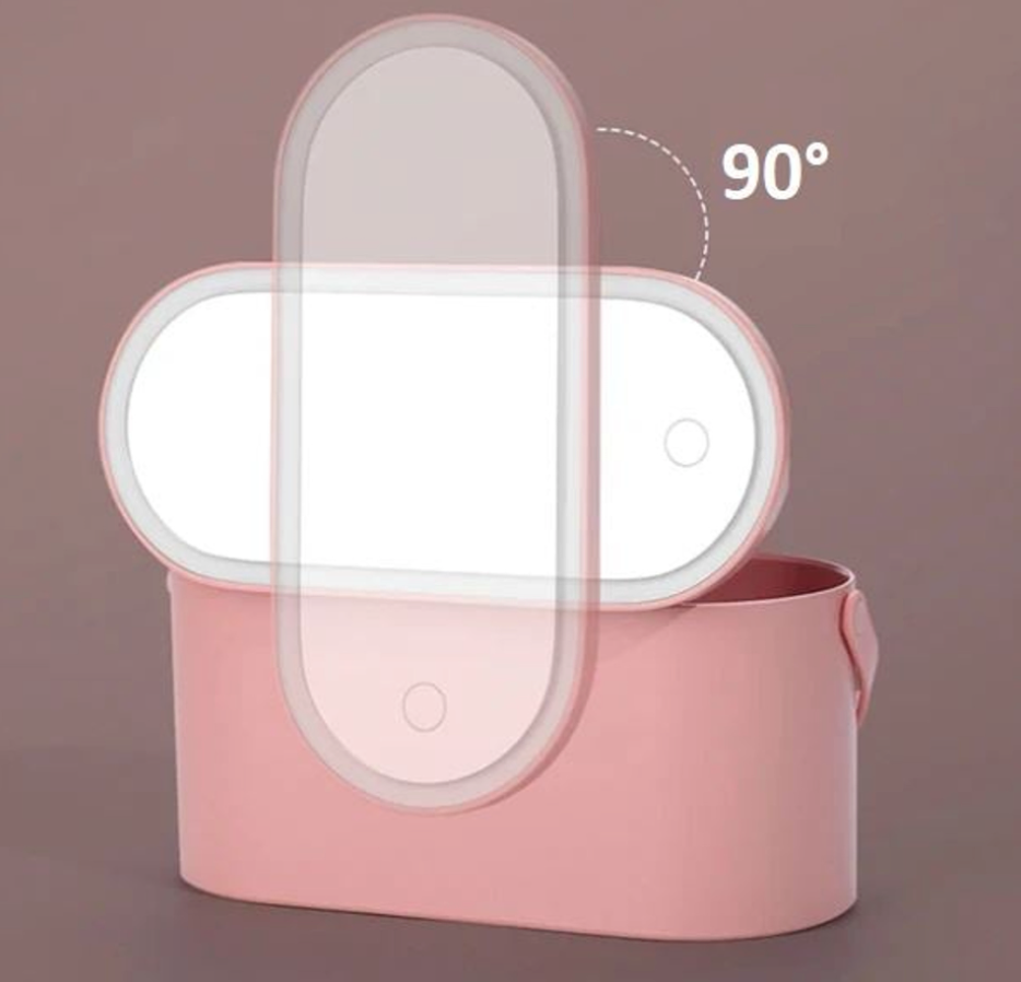 Trousse de Maquillage avec Miroir LED